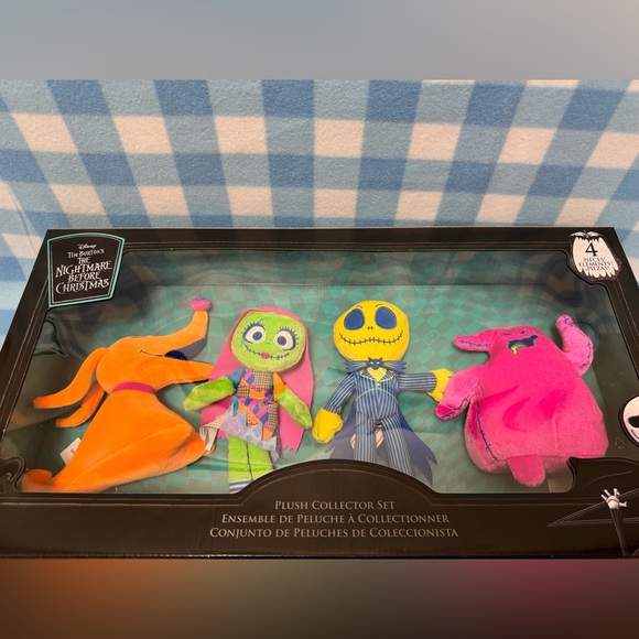 Disney The Nightmare Before Christmas Neon Plush Collector Set 4 Pack NIB - Picture 5 of 5